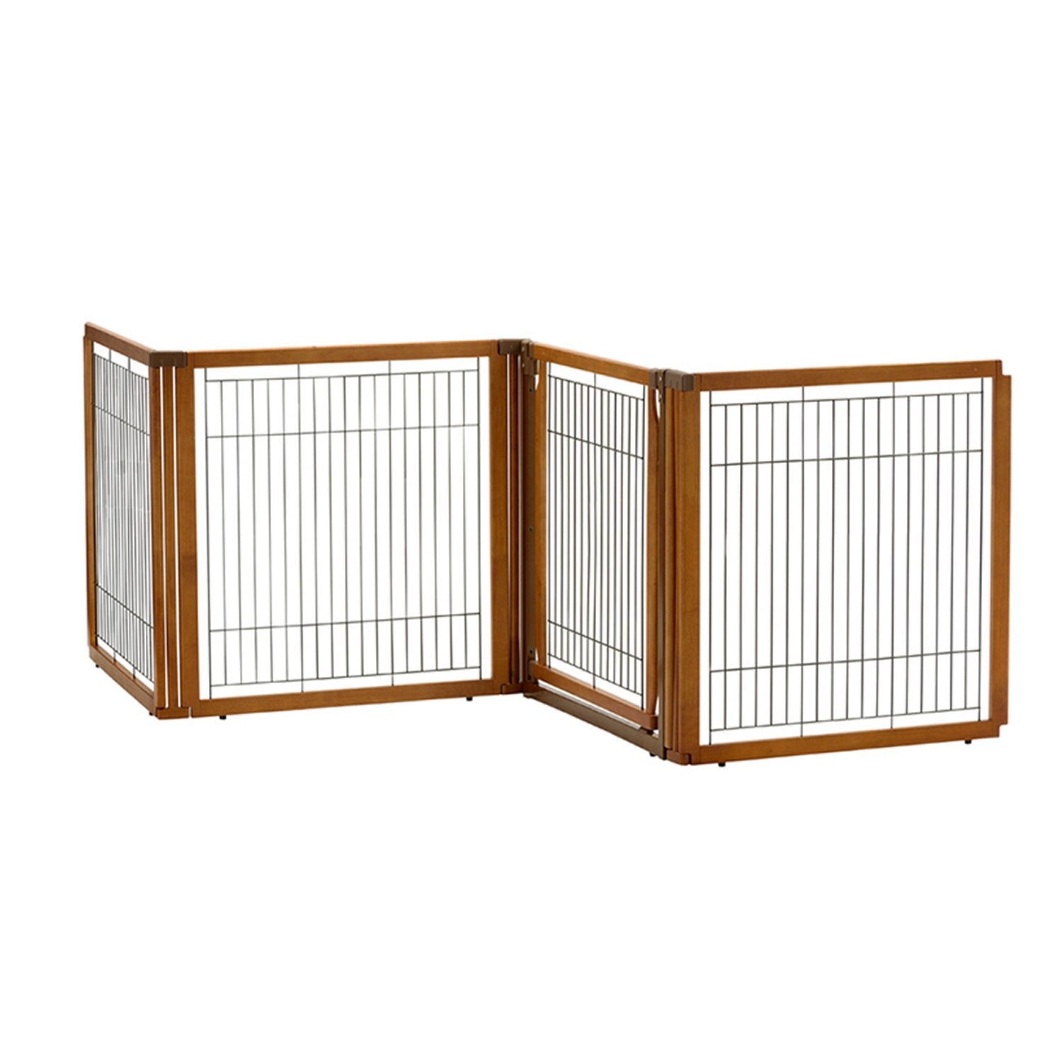 Richell Convertible Elite 4 Panel Pet Gate - Autumn Matte PawCounter.com