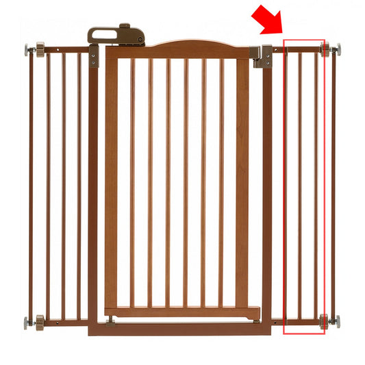 Tall One-Touch Gate II Extension in Brown PawCounter.com