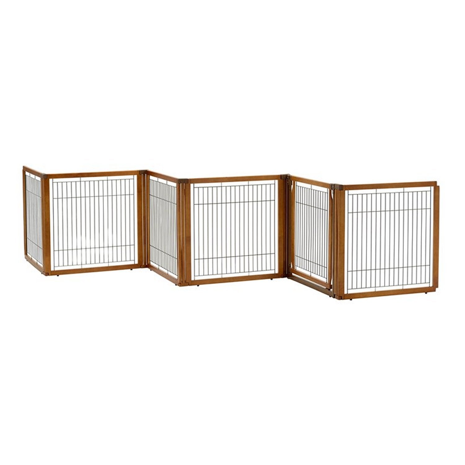 Richel Convertible Elite 6 Panel Pet Gate - Autumn Matte PawCounter.com