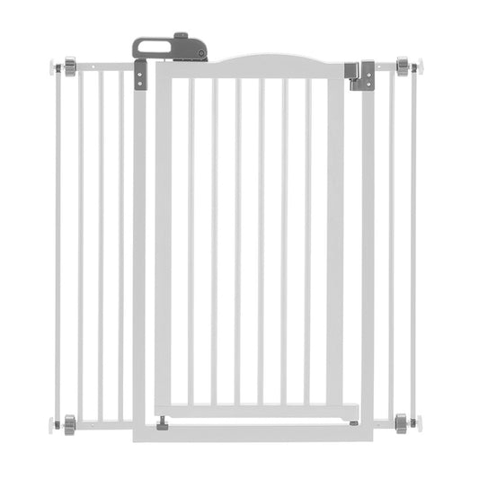 Tall One-Touch Gate II in White PawCounter.com