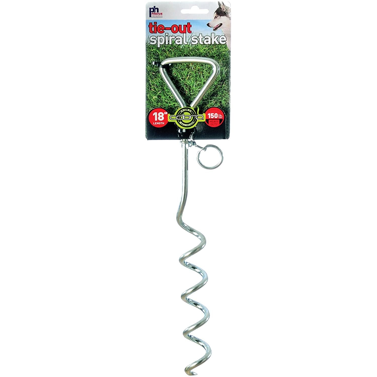 Prevue Pet Products 18 Inch Spiral Tie-Out Stake Heavy Duty PawCounter.com