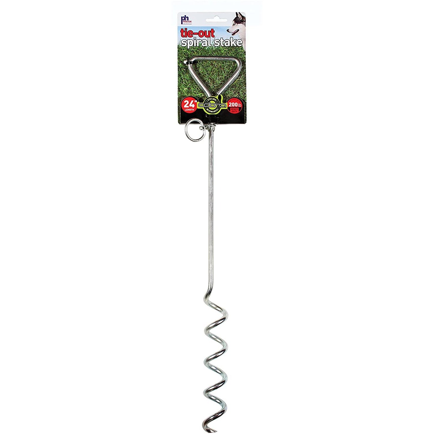 Prevue Pet Products 24 Inch Spiral Tie-Out Stake Heavy Duty PawCounter.com