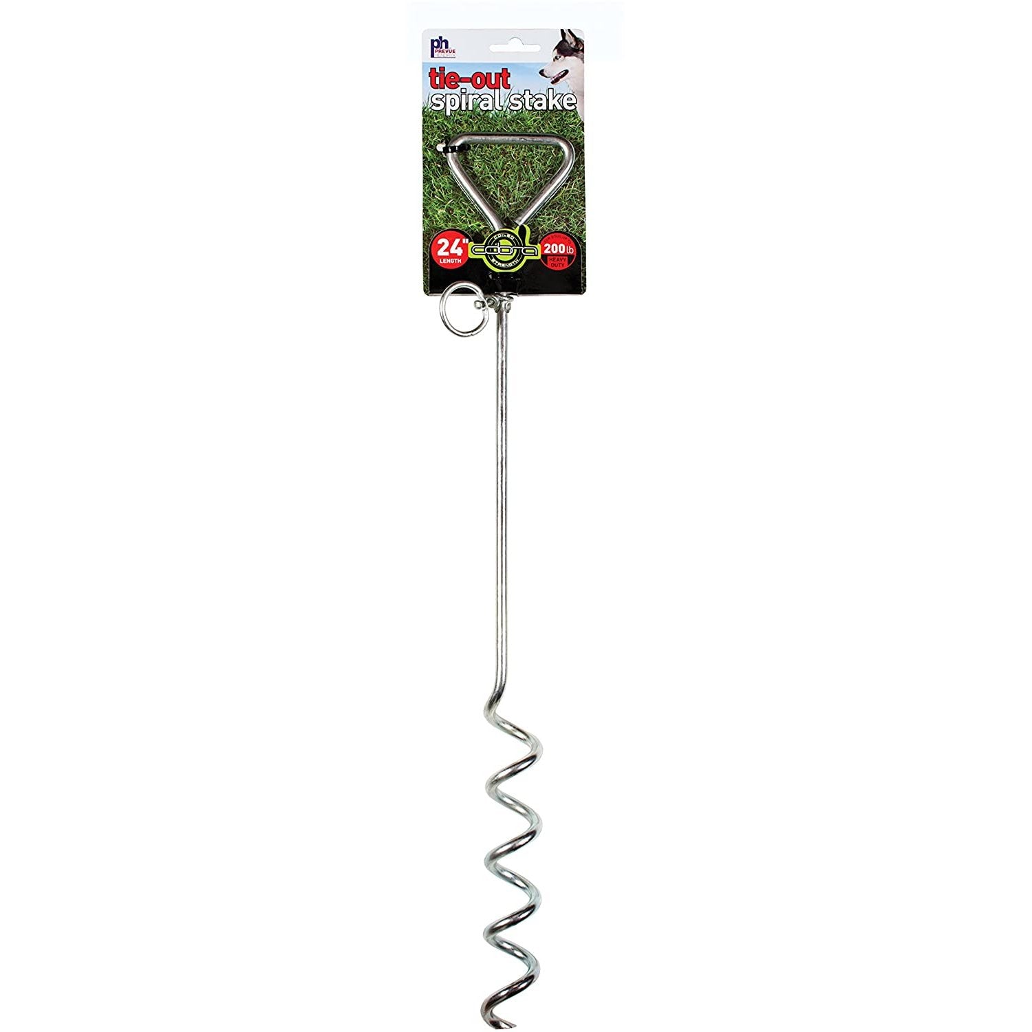 Prevue Pet Products 24 Inch Spiral Tie-Out Stake Heavy Duty PawCounter.com