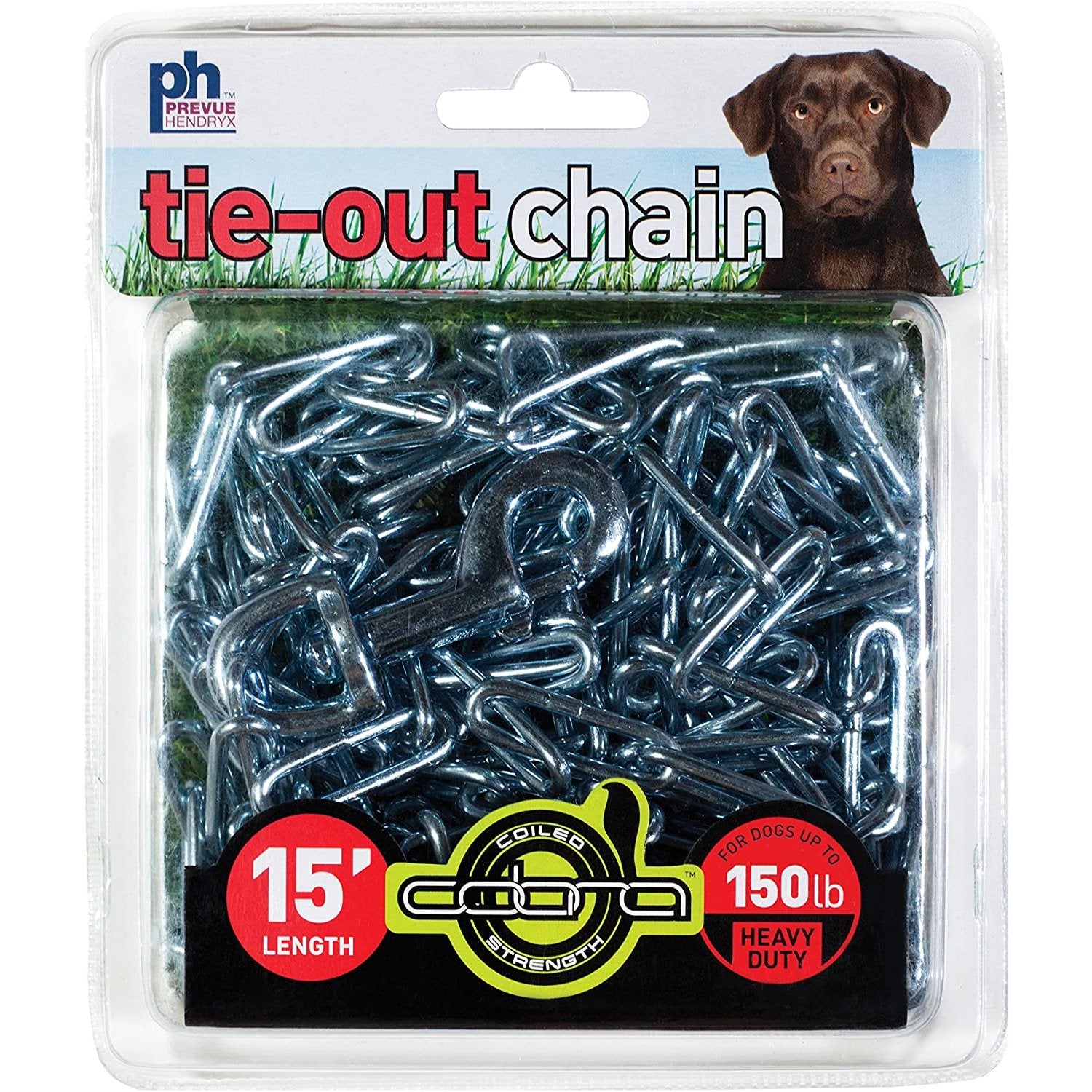 Prevue Pet Products 15 Foot Tie-out Chain Heavy Duty PawCounter.com