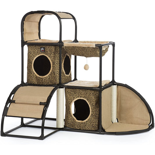 Prevue Pet Products Catville Townhome - Leopard Print PawCounter.com