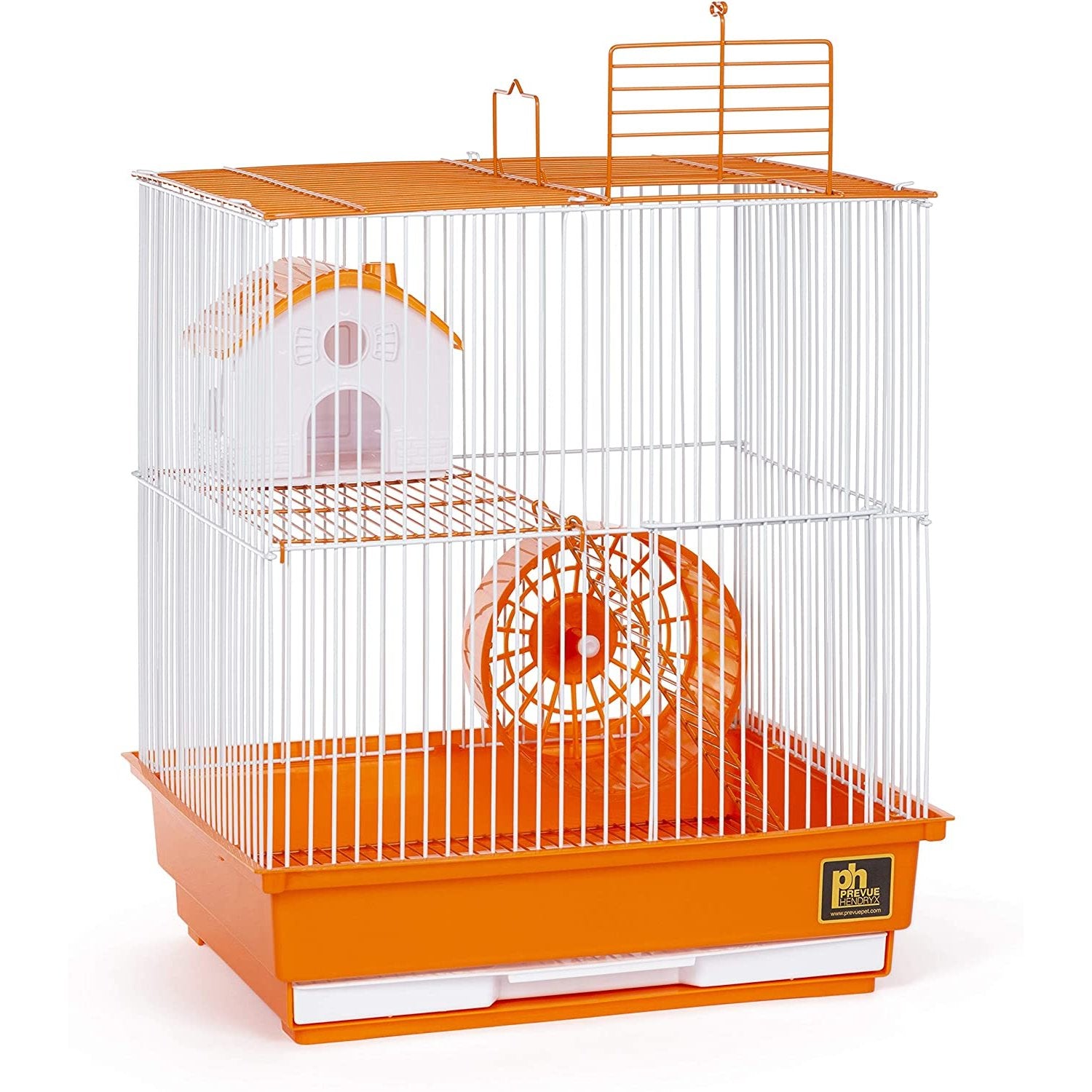 Prevue Pet Products Two Story Hamster Cage - Orange PawCounter.com