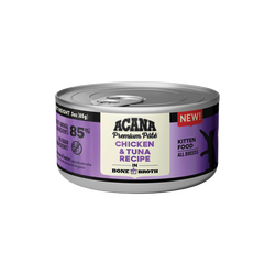 The Family Pet Acana grain free kitten wet food chicken and tuna recipe in tin can