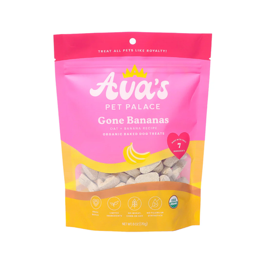 Ava's Pet Palace Gone Bananas organic dog treats oat and banana recipe by American Pet Supplies