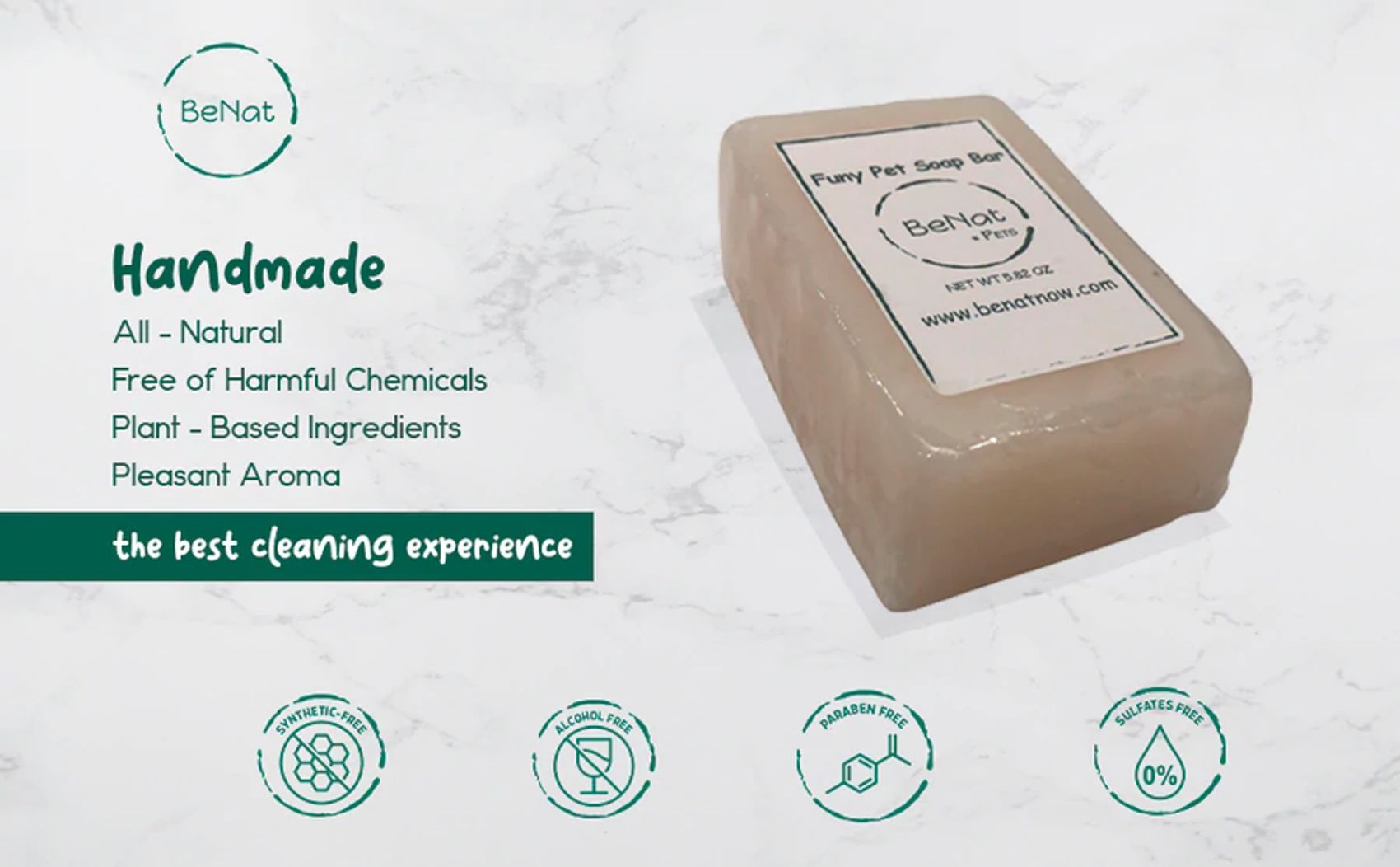 Plant-based handmade pet grooming bundle soap bar with all-natural ingredients and pleasant aroma