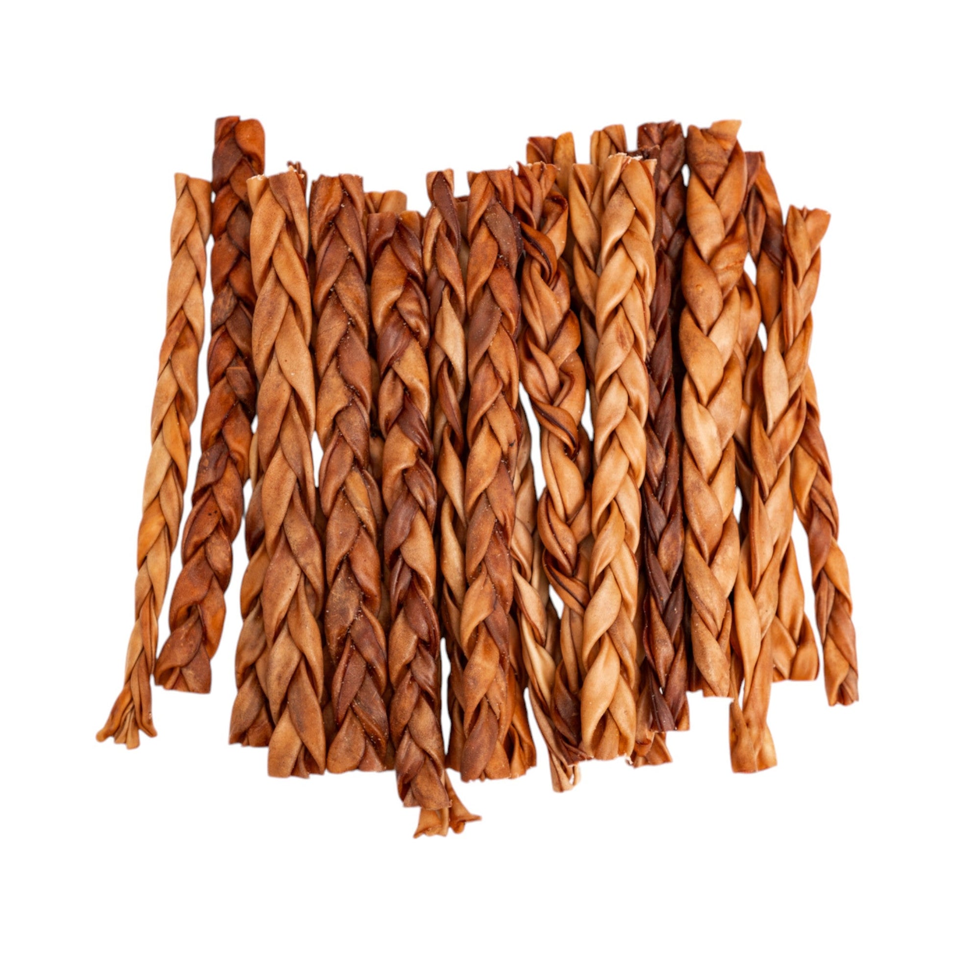 Braided collagen dog treats from American Pet Supplies in various shades for healthy chewing