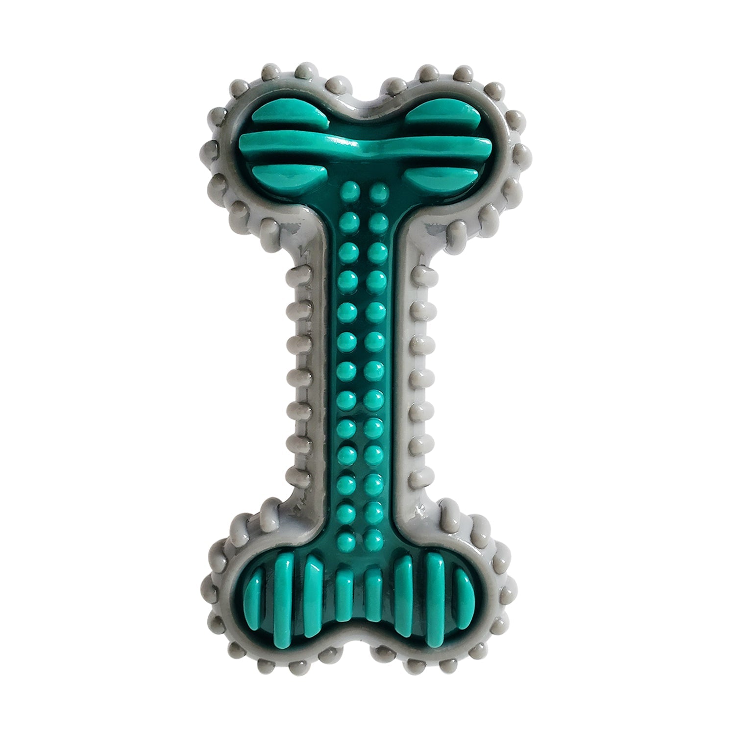 American Pet Supplies dental bone chew toy for dogs in blue and gray with textured surface