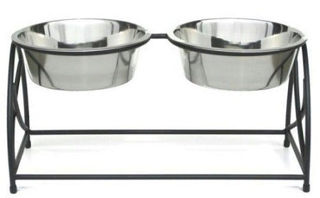 Butterfly Double Elevated Dog Feeder - Small PawCounter.com