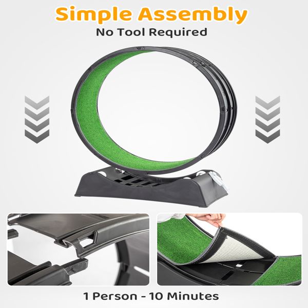 Cat exercise wheel indoor with simple assembly no tool required and easy installation steps