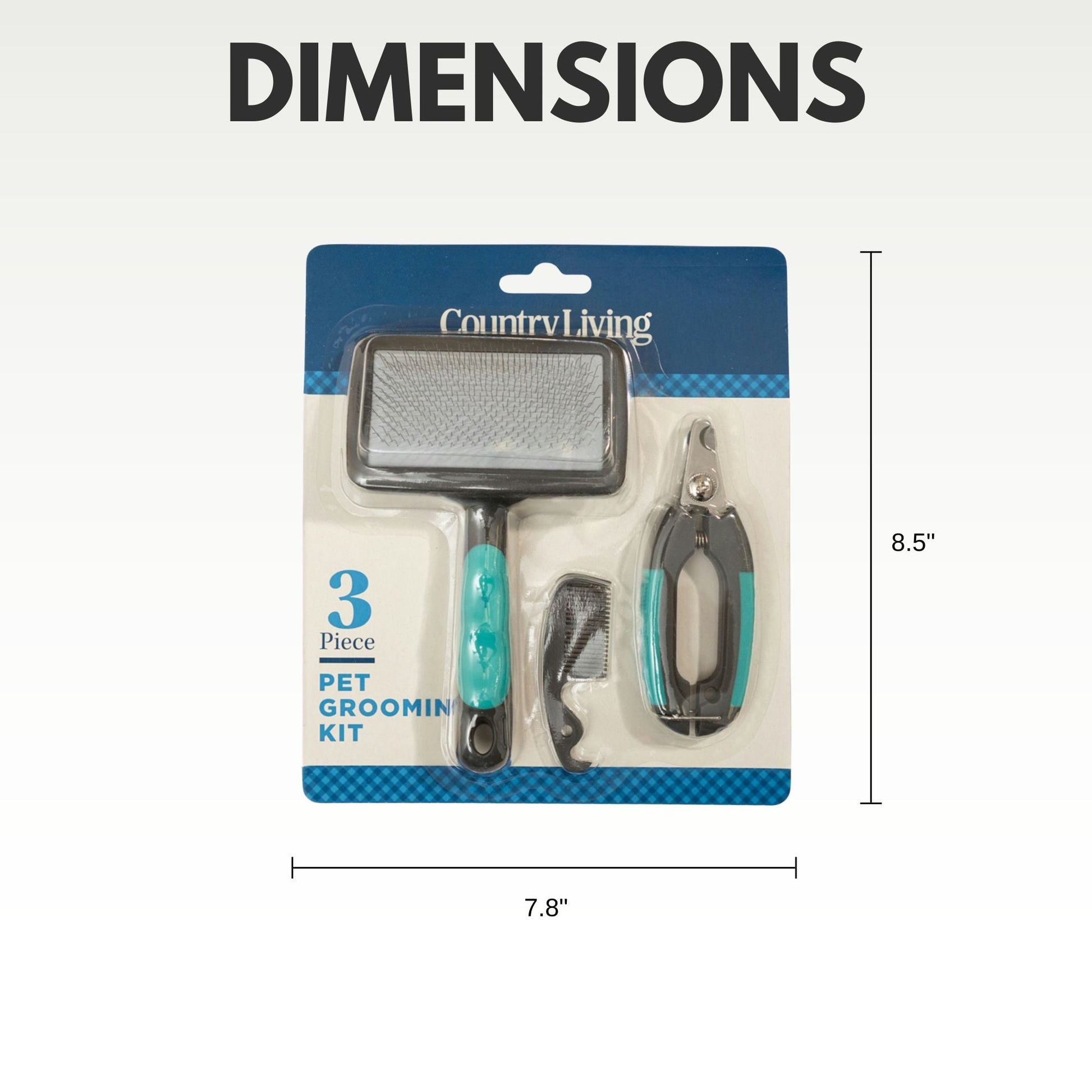 American Pet Supplies dog grooming kit with brush nail clippers and comb in 3 piece set