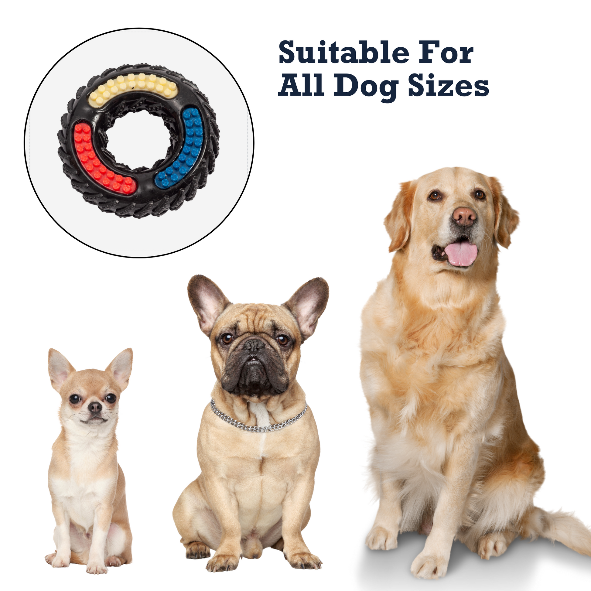 Durable dog chew toy by American Pet Supplies with textured design suitable for all dog sizes