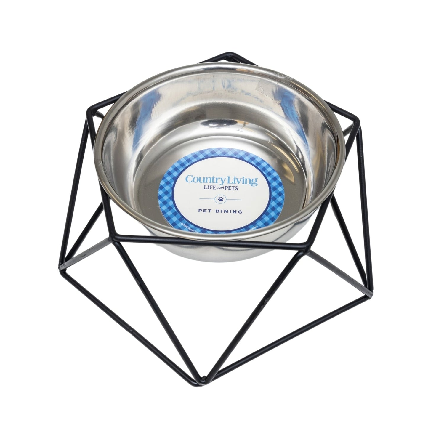 American Pet Supplies elevated dog bowl feeder with stainless steel bowl and black metal frame