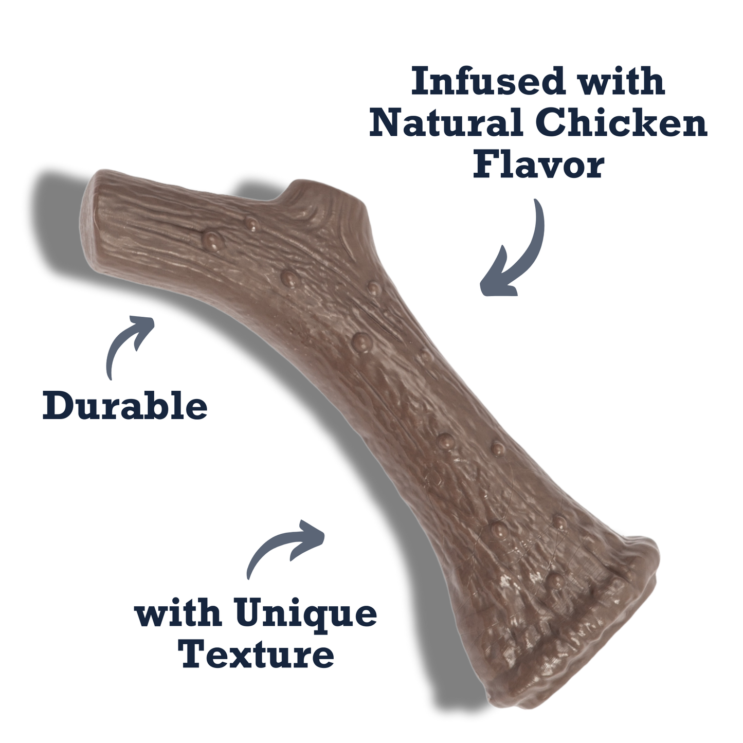 American Pet Supplies nylon antler dog chew toy durable with unique texture and natural chicken flavor