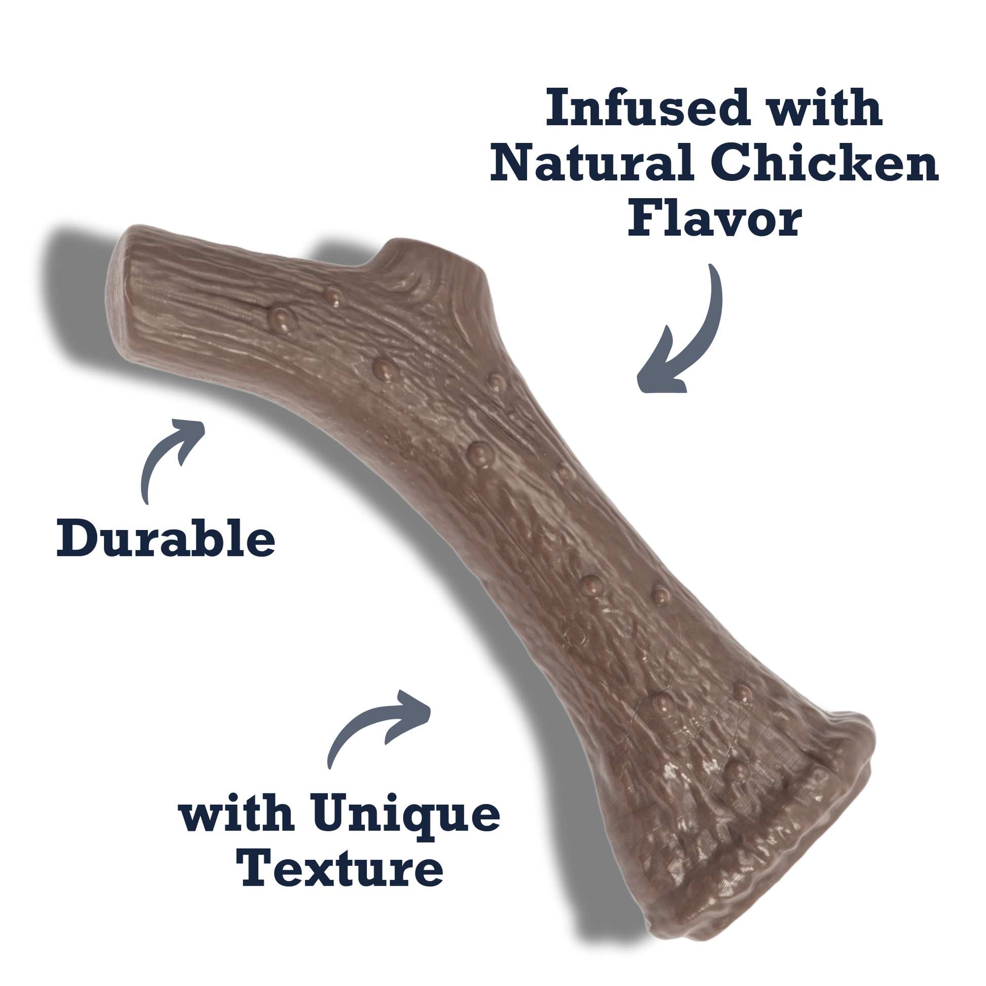 American Pet Supplies nylon antler dog chew toy durable with unique texture and natural chicken flavor
