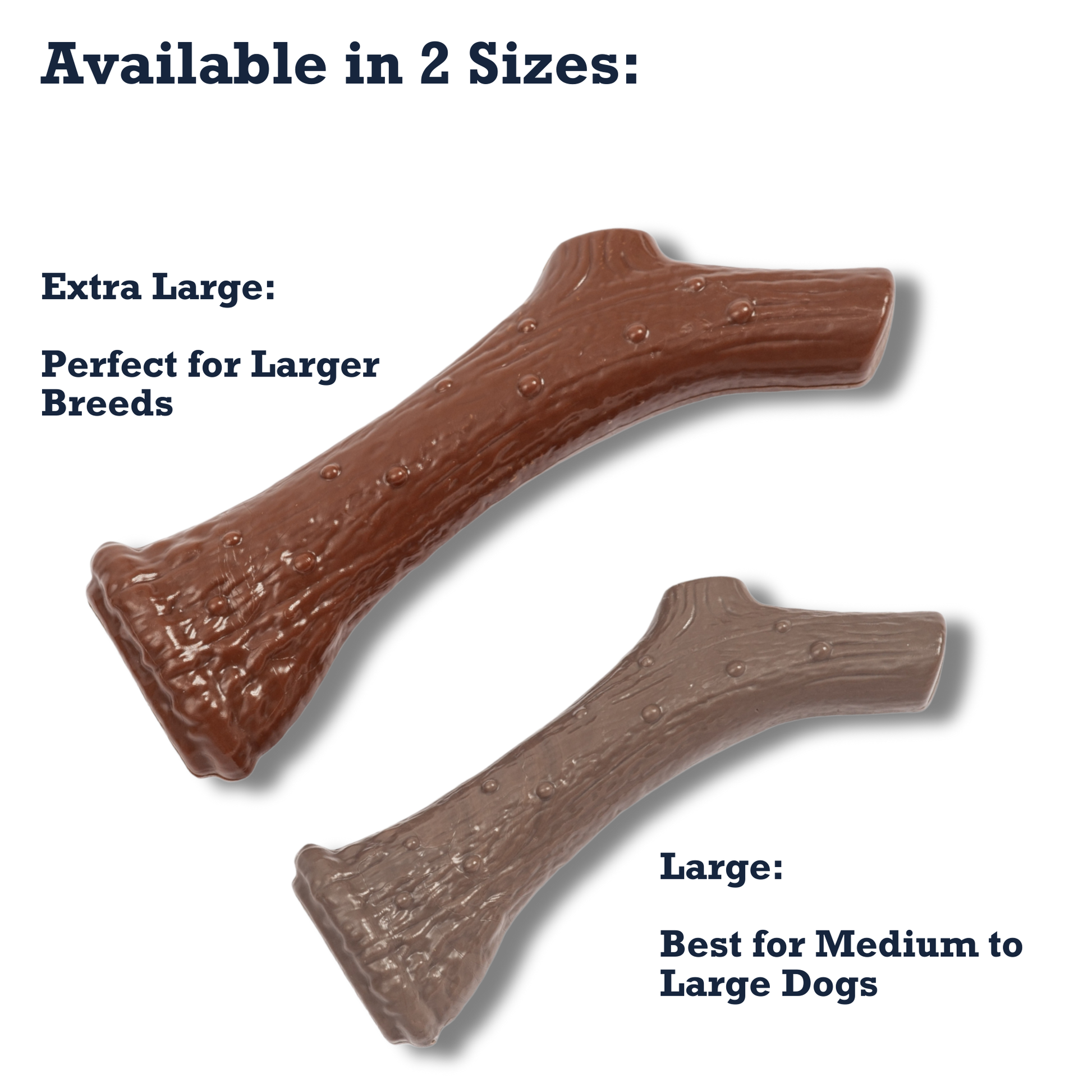 American Pet Supplies nylon antler dog chew toy in large and extra large sizes for medium to large dogs