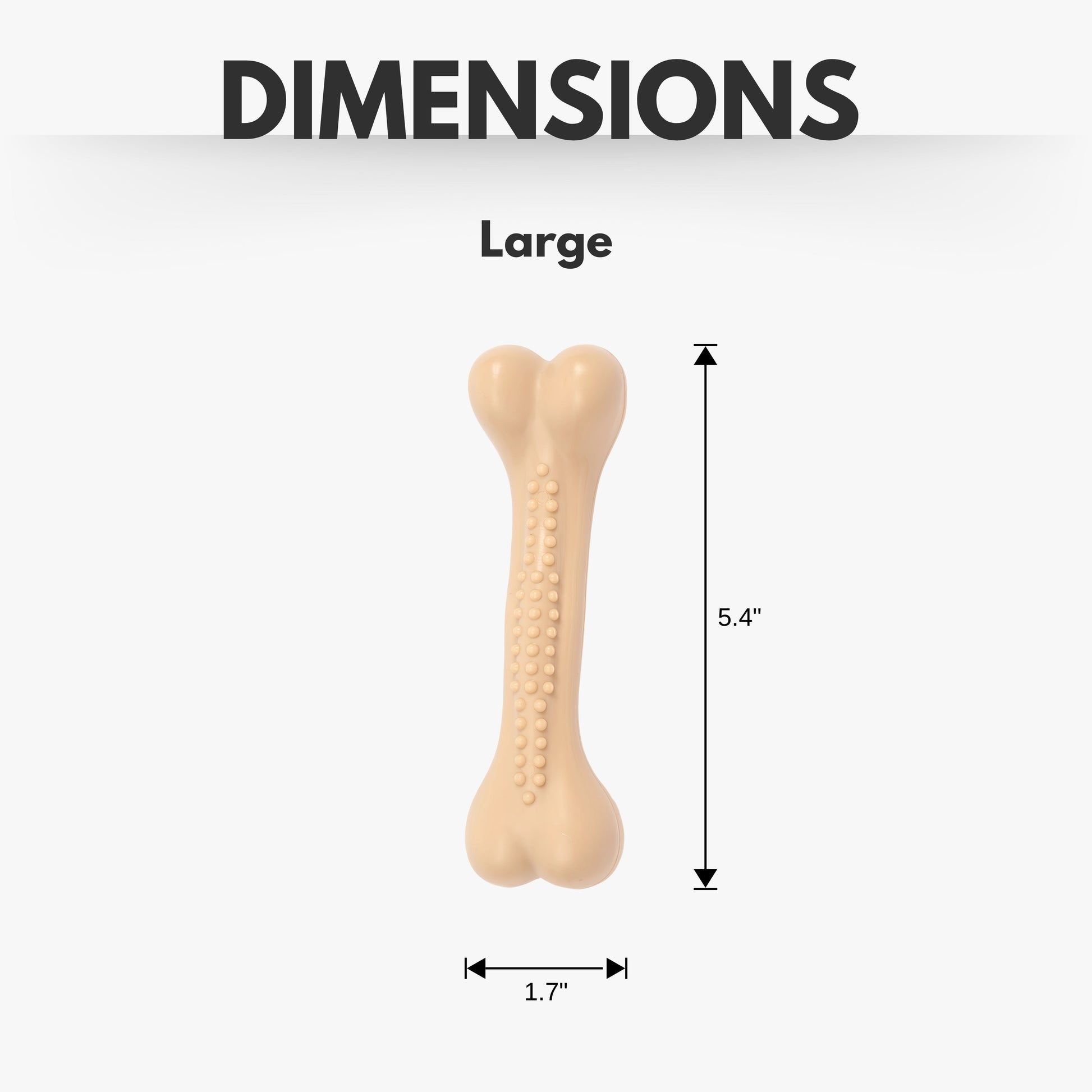 Large chicken flavored dog chew bone by American Pet Supplies with 5.4 inch length and 1.7 inch width