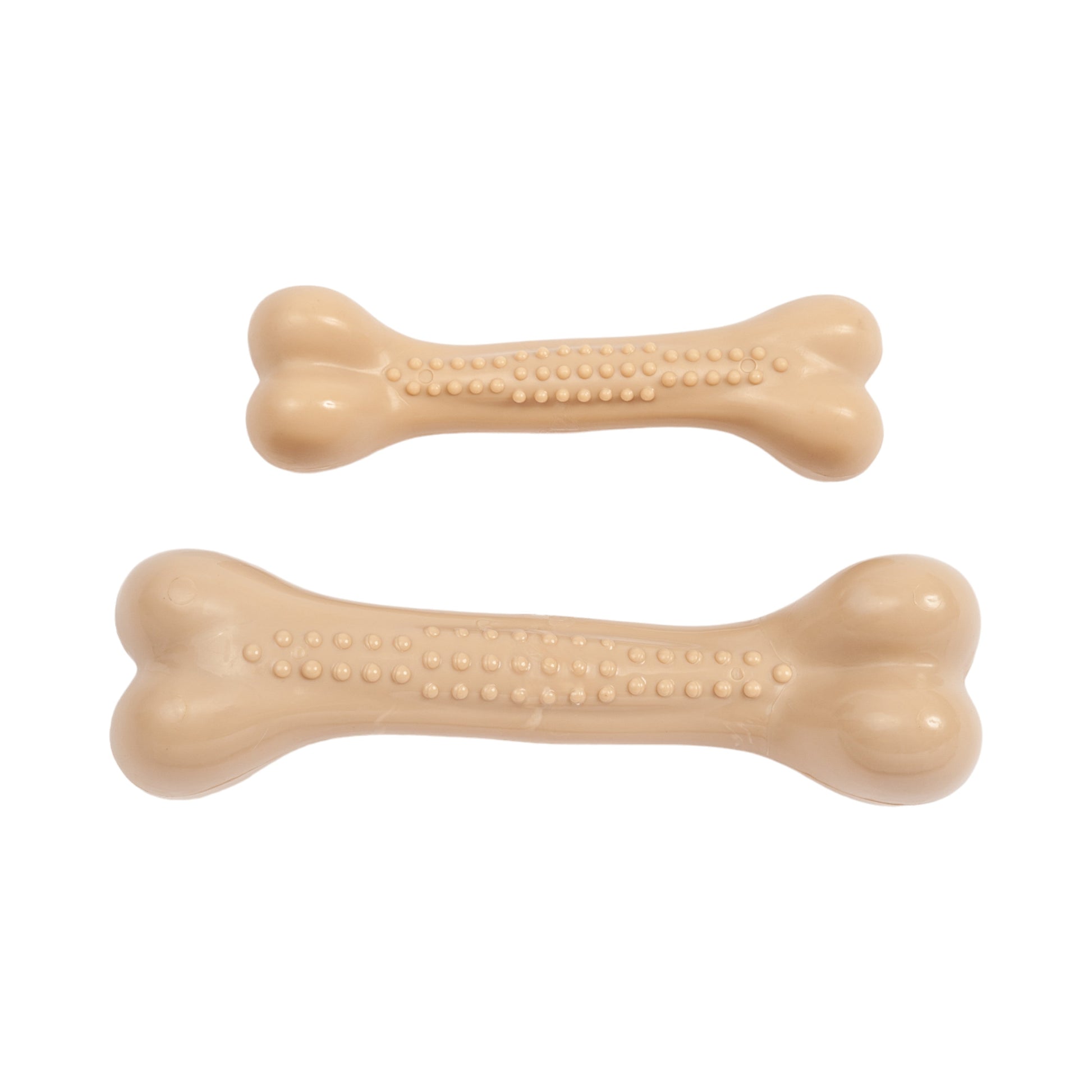 American Pet Supplies chicken flavored dog chew bone set with textured beige bones for dogs