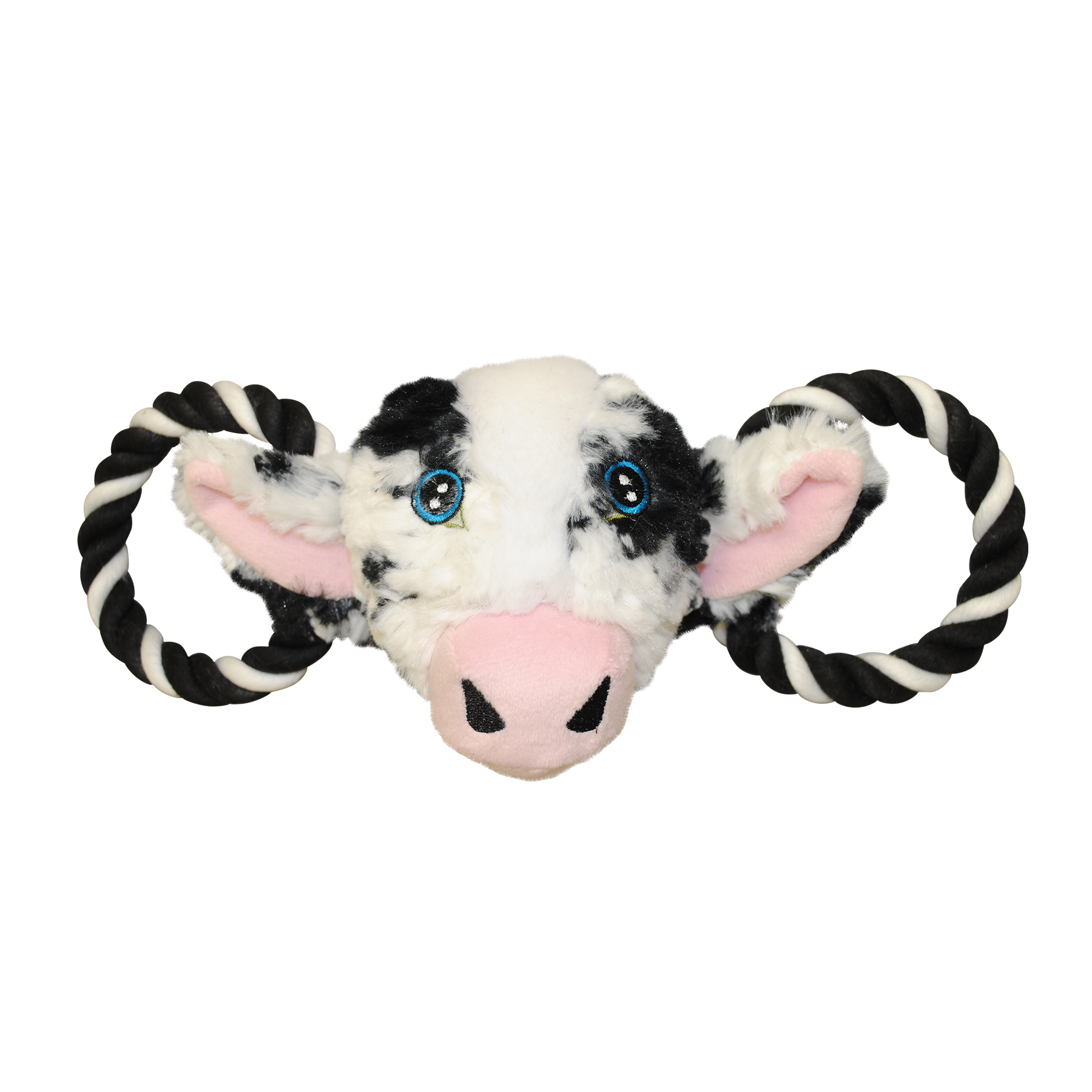 Jolly Pets dog tug toy elephant with soft plush and sturdy rope for interactive play