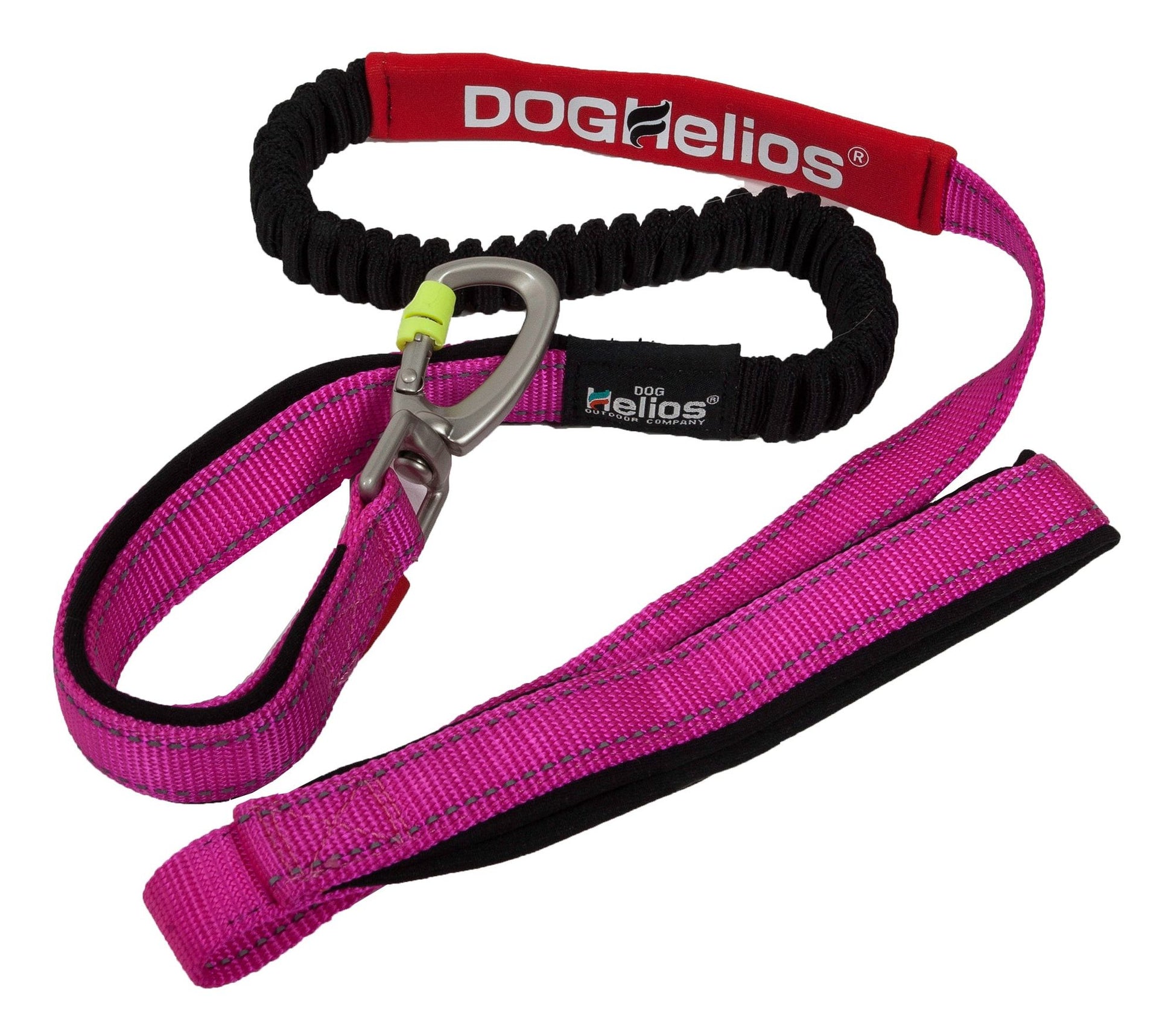Durable pet leash for active dogs in pink with strong clip and padded handle for comfortable control