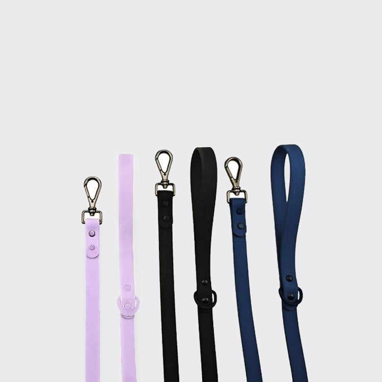 Variety of Come Here Buddy durable dog leashes in different colors and styles for all pet owners