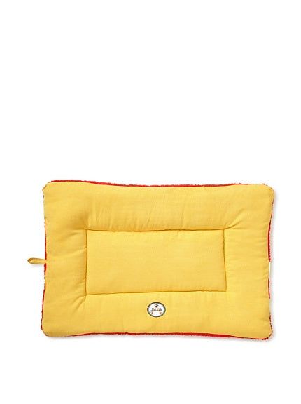 PawCounter.com yellow eco friendly pet bed mat with cushioned surface for pet comfort