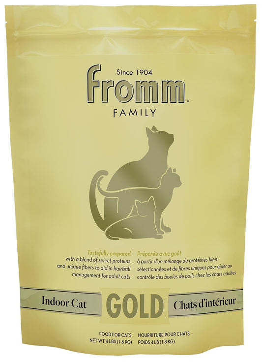 Fromm Gold indoor cat food dry cat food bag by The Family Pet for adult indoor cats