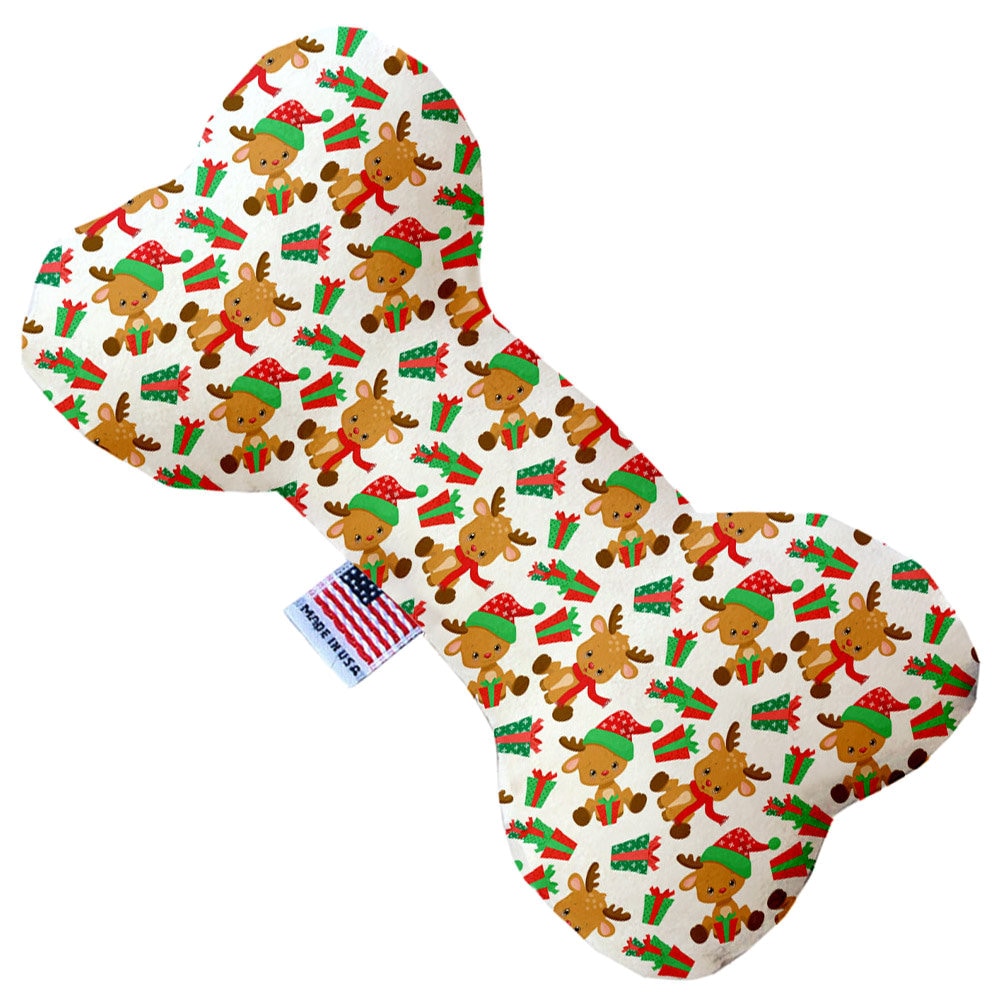Christmas Pet and Dog Plush Heart or Bone Toy, "Holiday Friends Group" (Available in different sizes, and 7 different patterns!)