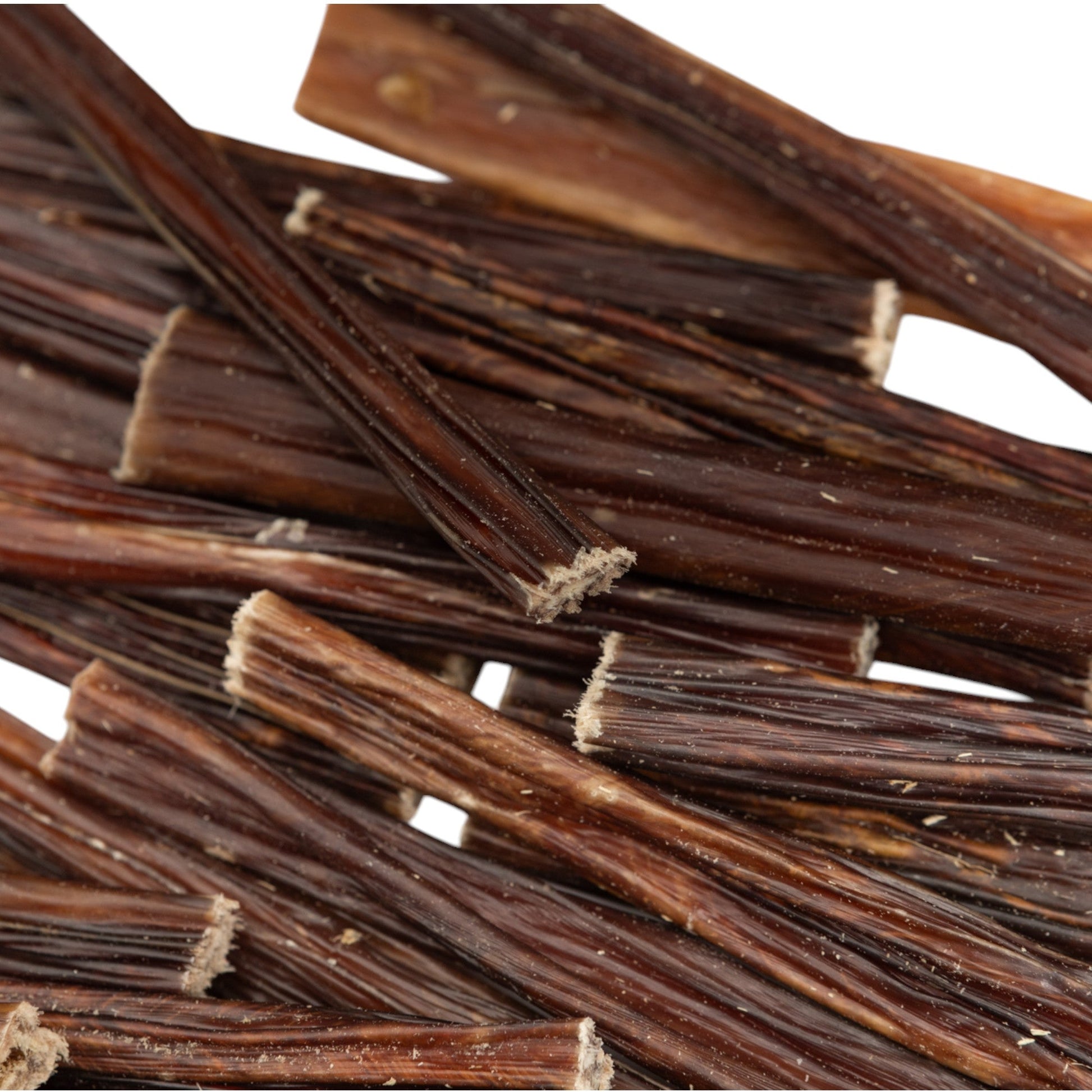 All natural beef gullet sticks for dogs in a close-up view, perfect for treating and rewarding pets.