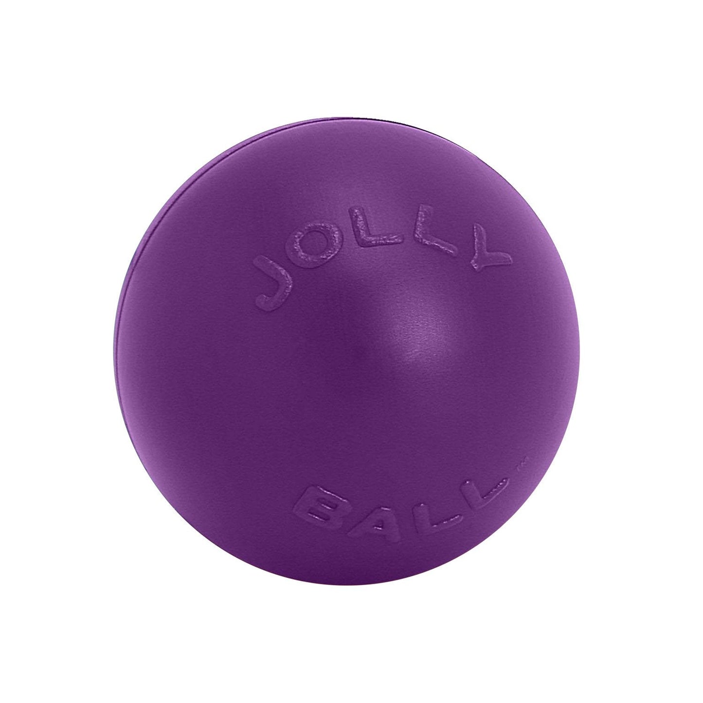 Jolly Pets Jolly Ball in Purple, a Push-n-Play interactive dog toy for active playtime