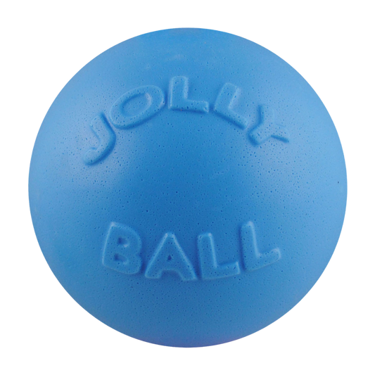 Jolly Pets durable dog play ball in blue for interactive outdoor fun and exercise