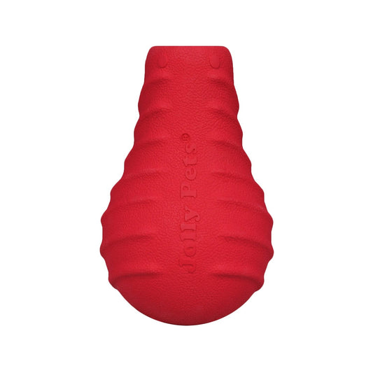 Jolly Pets Red Durable Dog Toy for Chewers with Unique Shape for Extended Play