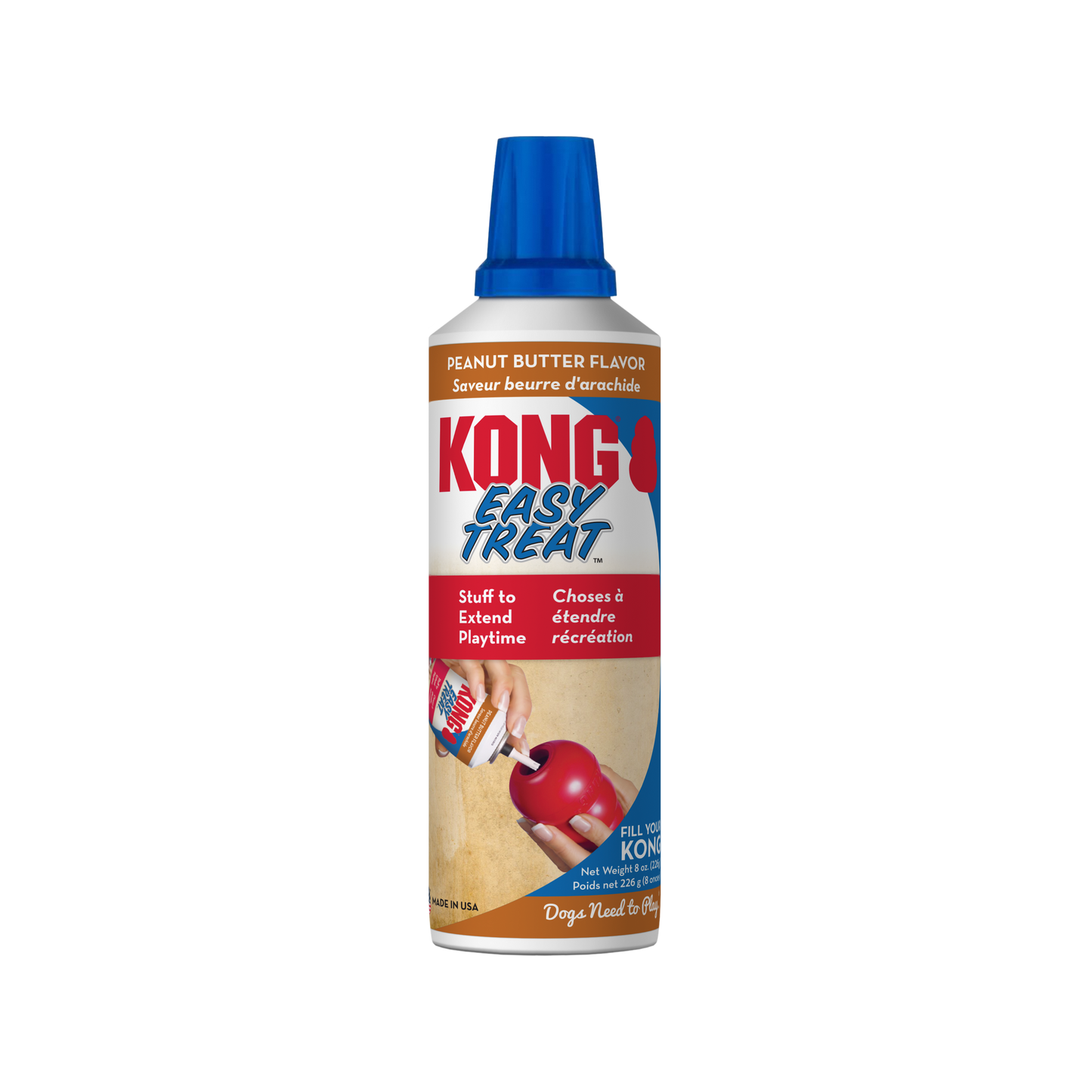 The Family Pet Kong Easy Treat for dogs peanut butter flavor squeezable dog treat tube
