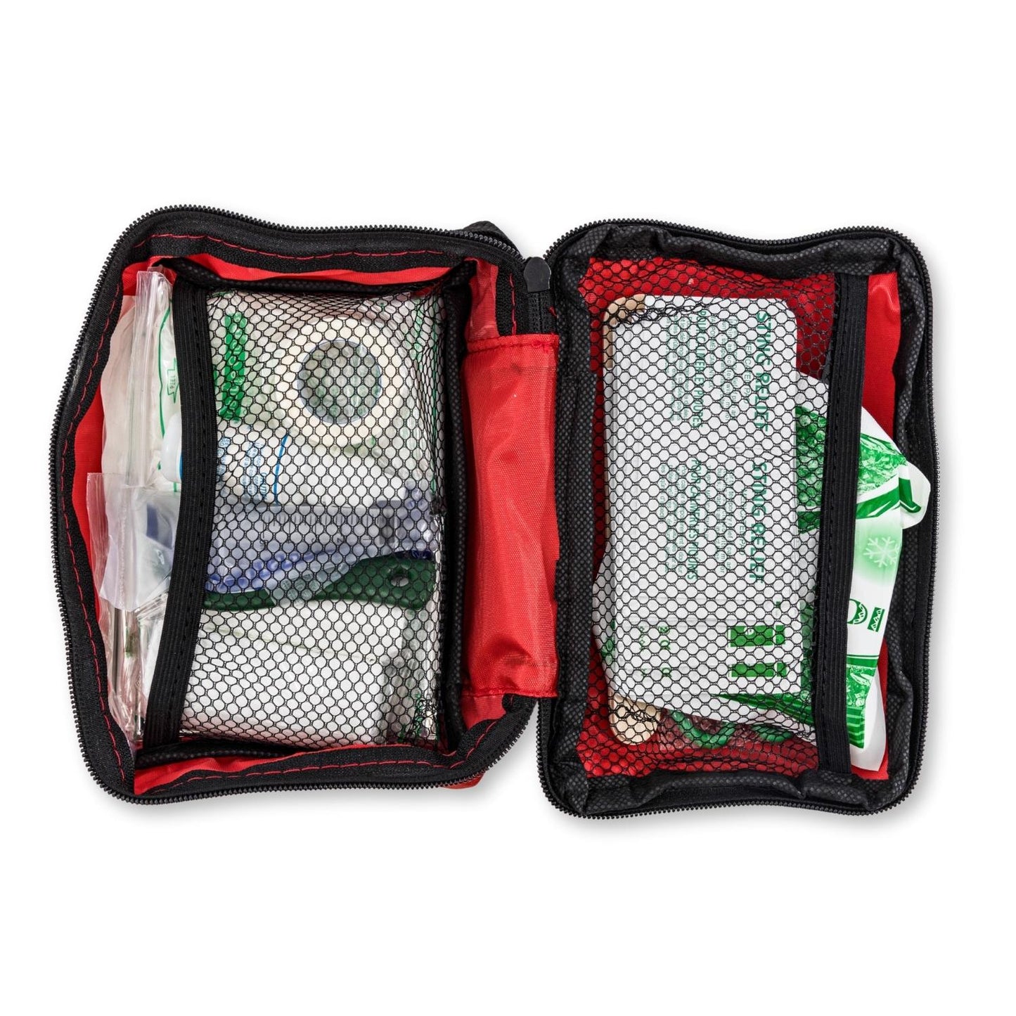 American Pet Supplies pet travel first aid kit open showing organized medical supplies and bandages