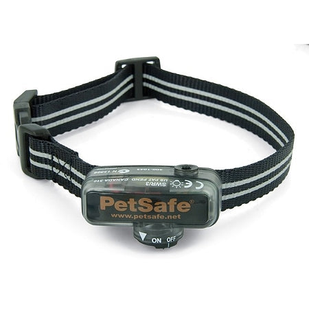 PetSafe Deluxe Dog Collar extra collar with black adjustable strap and receiver for underground fences