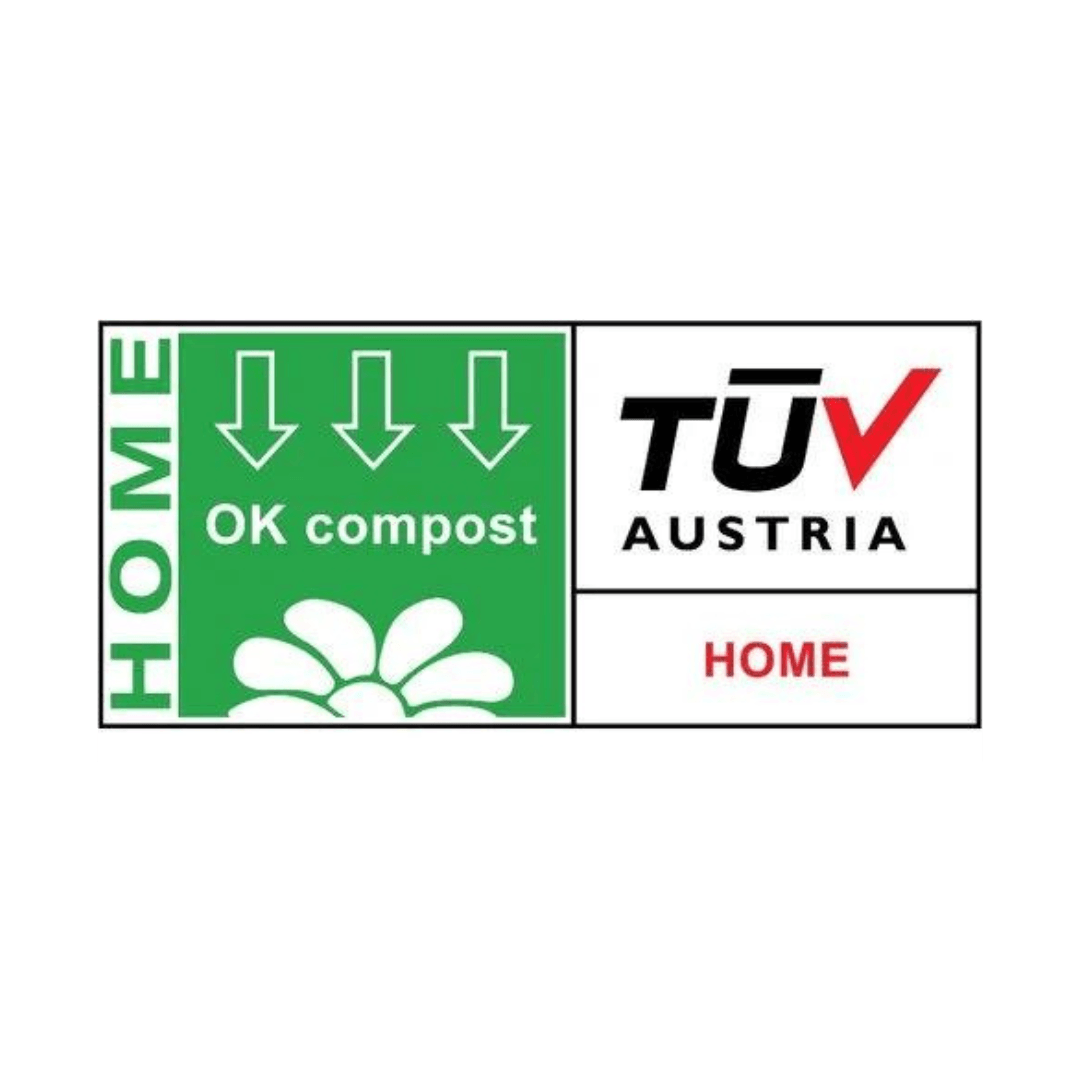 rōmng compostable dog poop bags certified for home composting with TÜV Austria approval