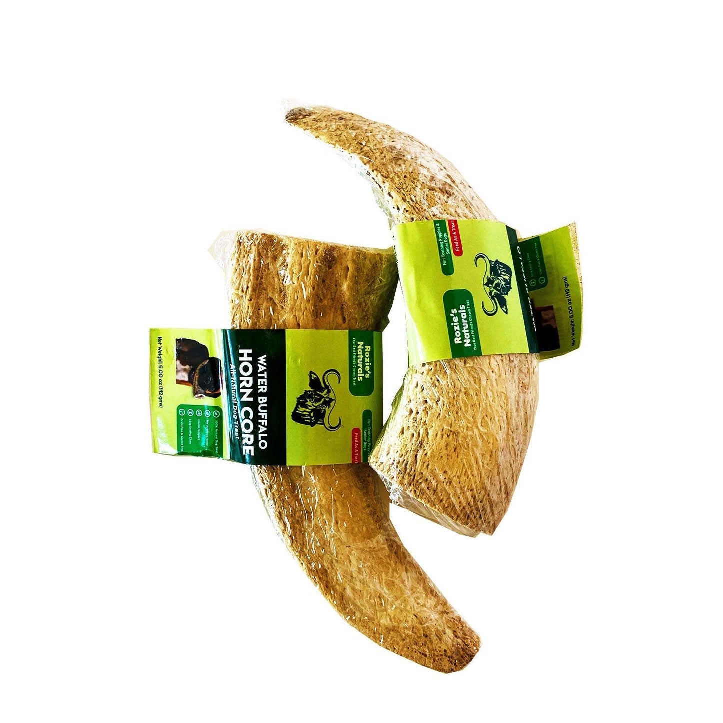 Natural water buffalo dog chews Horn Core treats from PawCounter.com for durable pet chewing