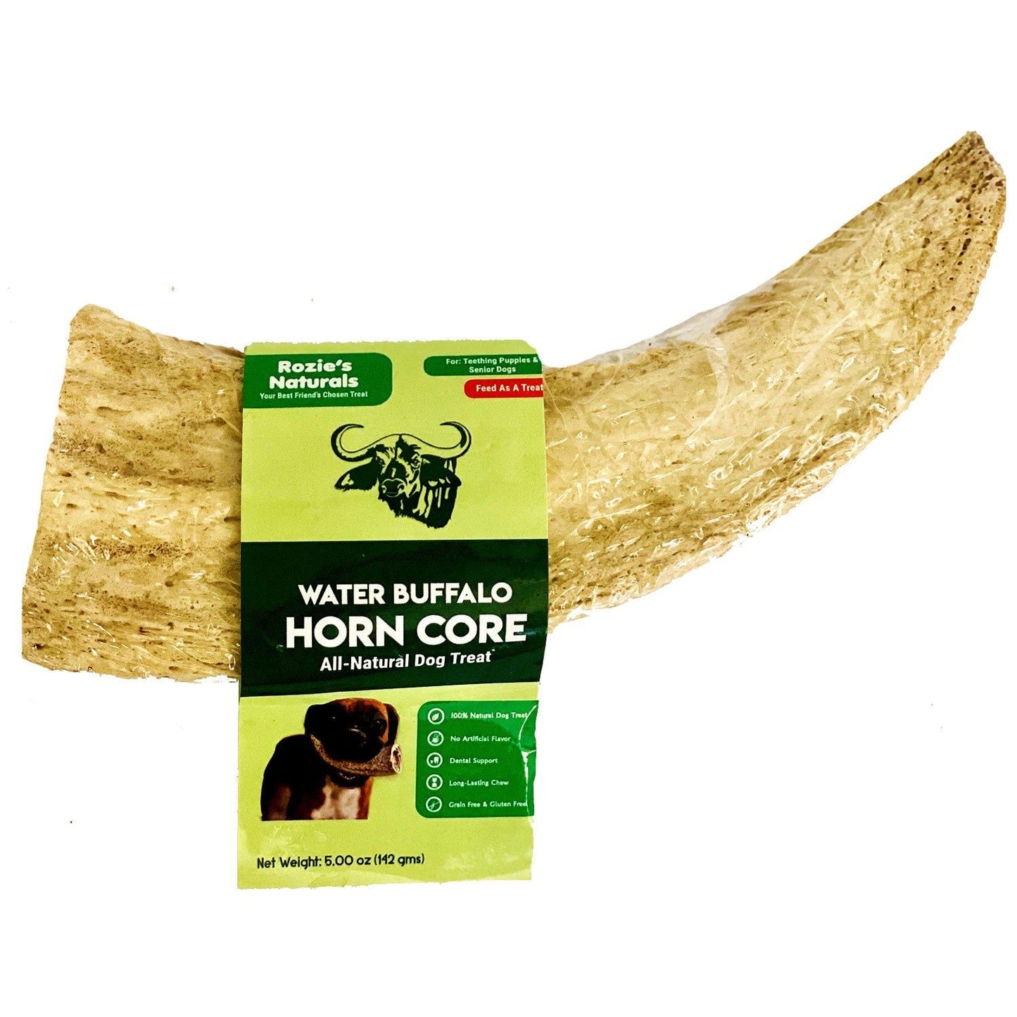 Natural water buffalo dog chews horn core all-natural long-lasting dog treat from PawCounter.com