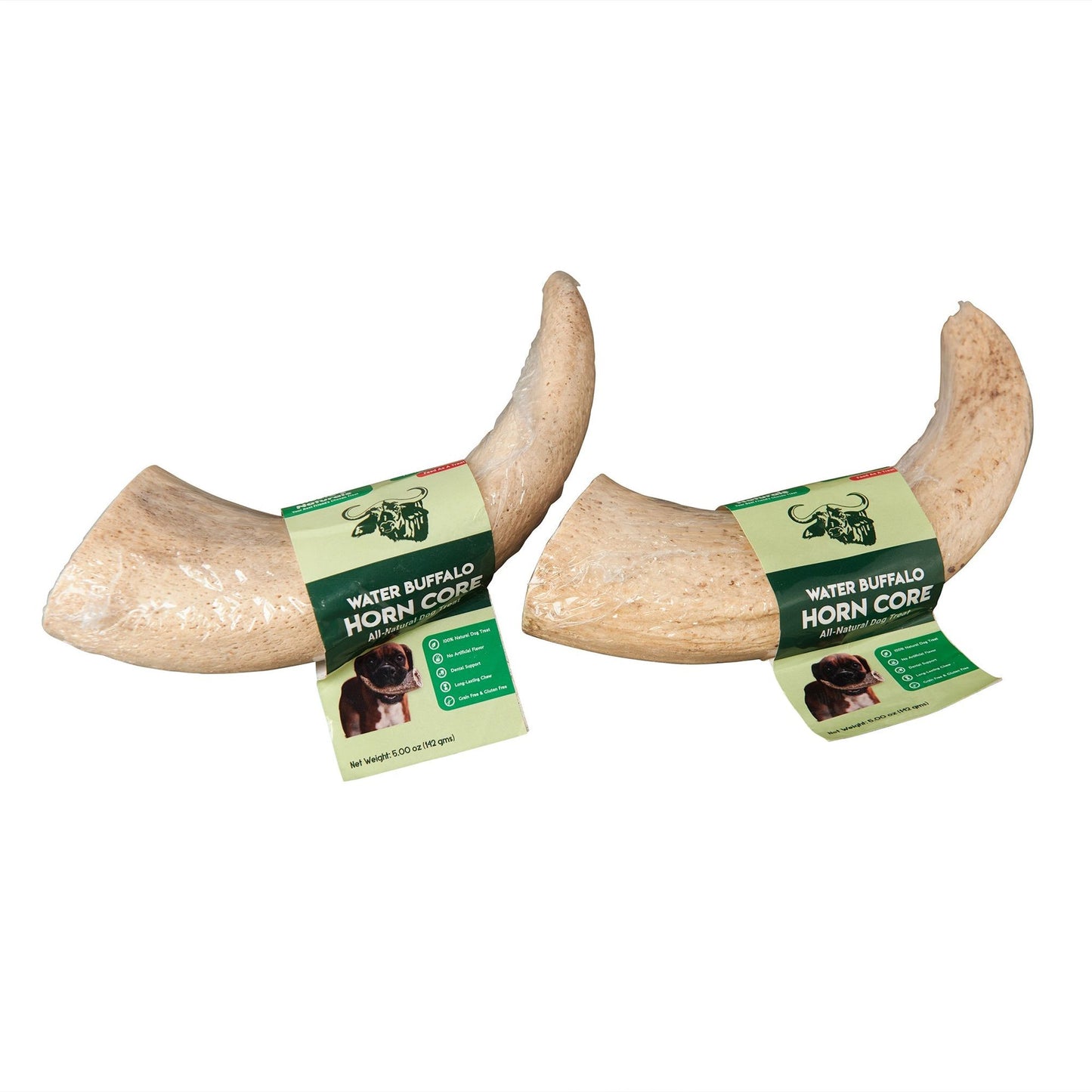 Natural water buffalo dog chews horn cores for durable and long-lasting pet chewing