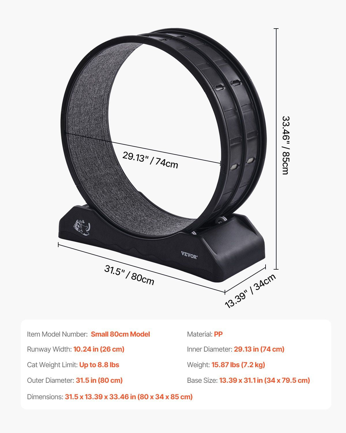 Cat exercise wheel indoor designed for playful cats with a sturdy base and smooth rolling surface