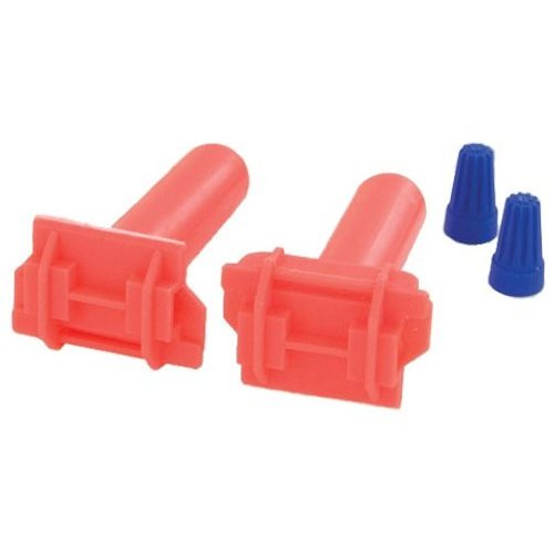 Essential Pet Products waterproof dog fence splices with red connectors and blue wire caps for underground fences