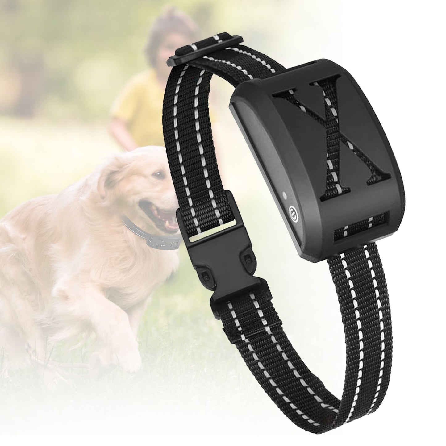Wireless electric dog fence collar with adjustable strap for training and safety outdoors