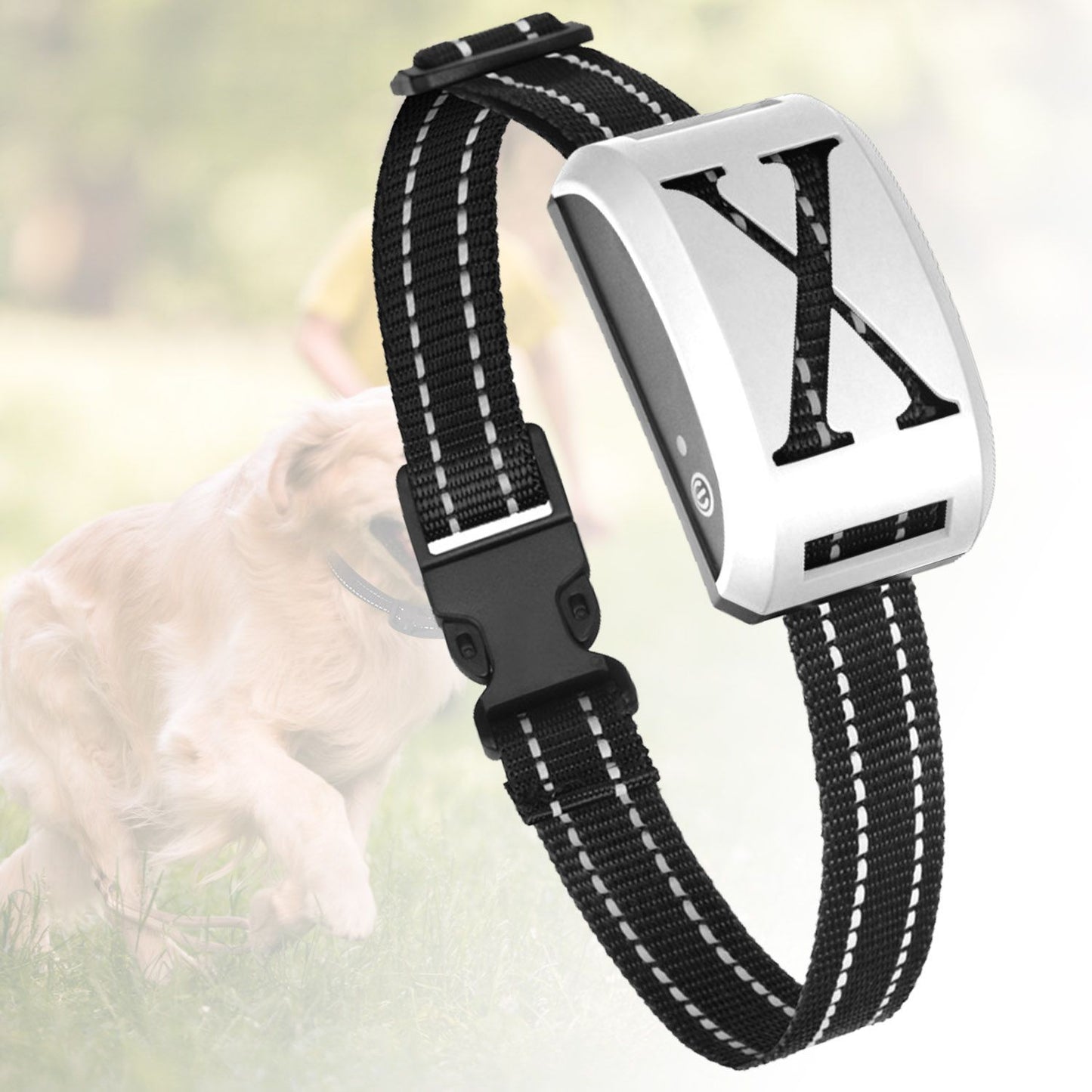 Wireless electric dog fence collar with adjustable strap for pet safety and boundary training