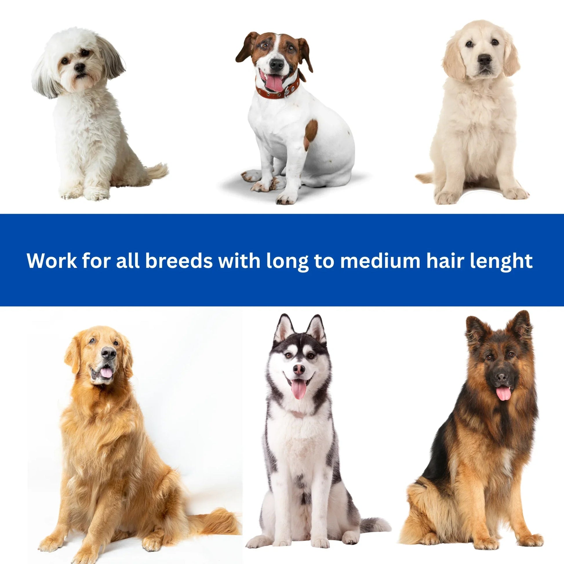 Wooden handle pet slicker brush suitable for all breeds with medium to long hair lengths