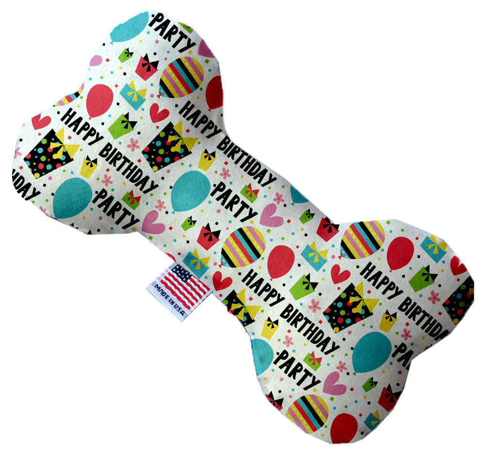 Dog Plush Heart or Bone Toy, "Birthday Group"