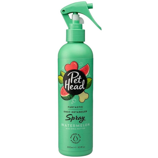 Pet Head Furtastic Knot Detangler Spray for Dogs Watermelon with Shea Butter - 10.1 oz