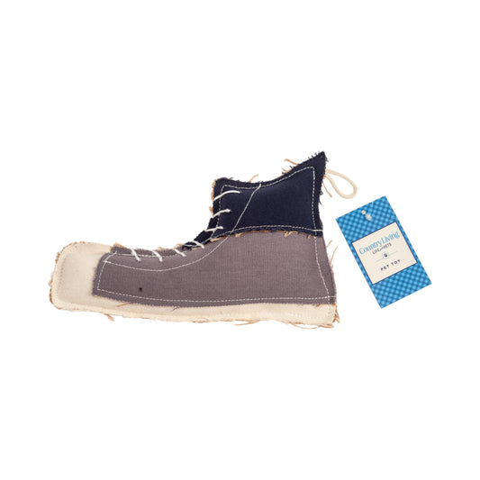 Country Living Canvas & Jute Shoe-Shaped Dog Chew Toy – Durable, Safe and Non-Toxic